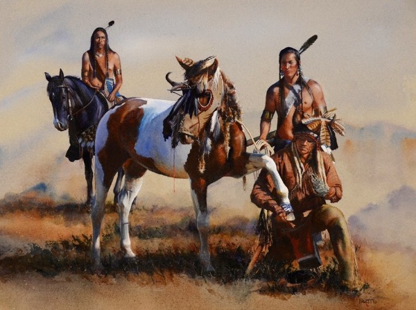 Индейцы на лошадях