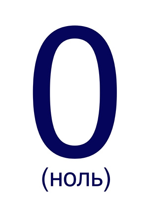 Цифра 0 ("Ноль")