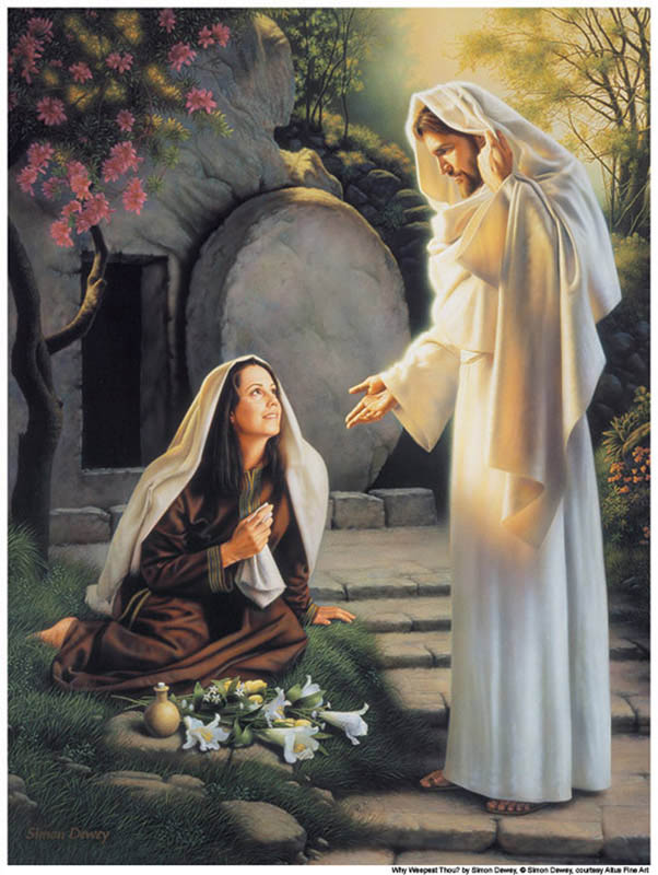 Мария Магдалина встретила воскресшего Христа