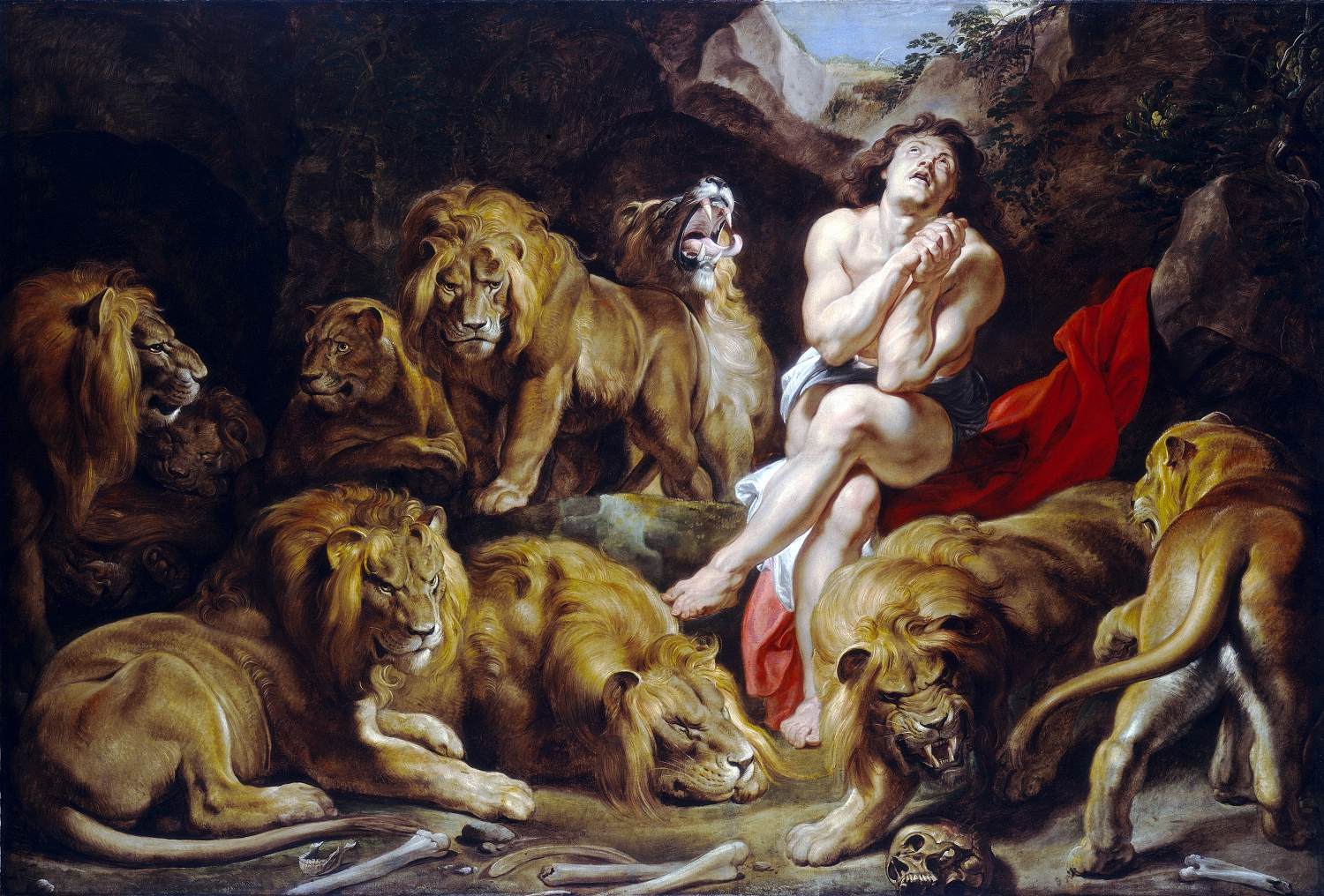 Пророк Даниил во рву со львами