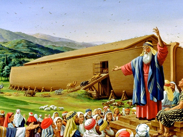 Ноев ковчег - Ной впускает в ковчег животных