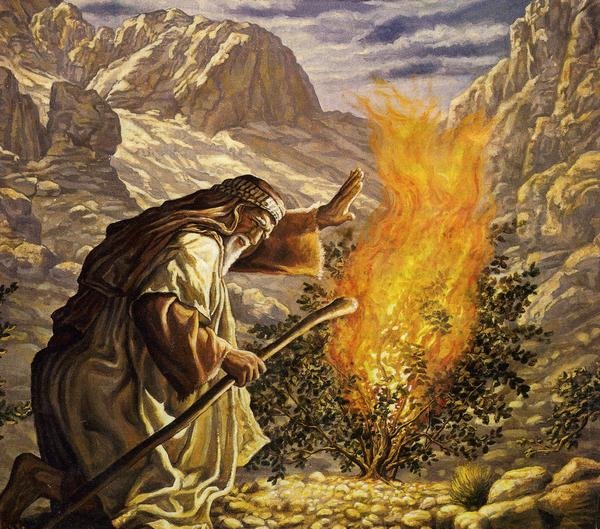 Моисей увидело горящий куст - Неопалимая купина